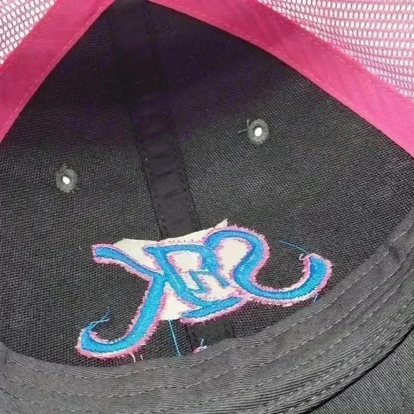 Brand New Richarddon 112 Embroidered SnK Trucking Women's Hat Gray Pink - Picture 6 of 10